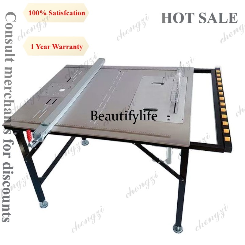 Woodworking Table - Sierra de mesa multifuncional plegable y