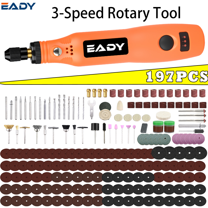 Woodworking Product - Kit de herramientas rotatorias inalámbricas USB