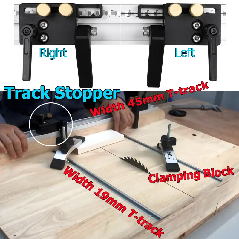 Woodworking Groove - Aleación de aluminio para carpintería, ranura