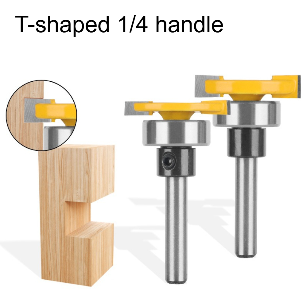 Woodworking Groove - Fresa para madera con mango en