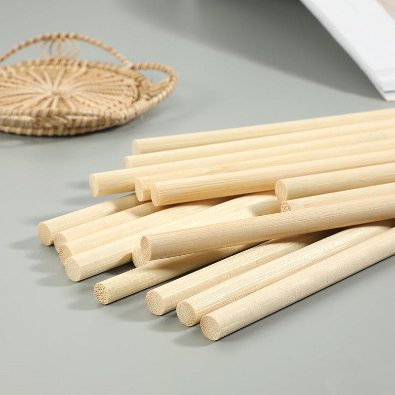 Woodworking Product - Palitos redondos de bambú de madera,