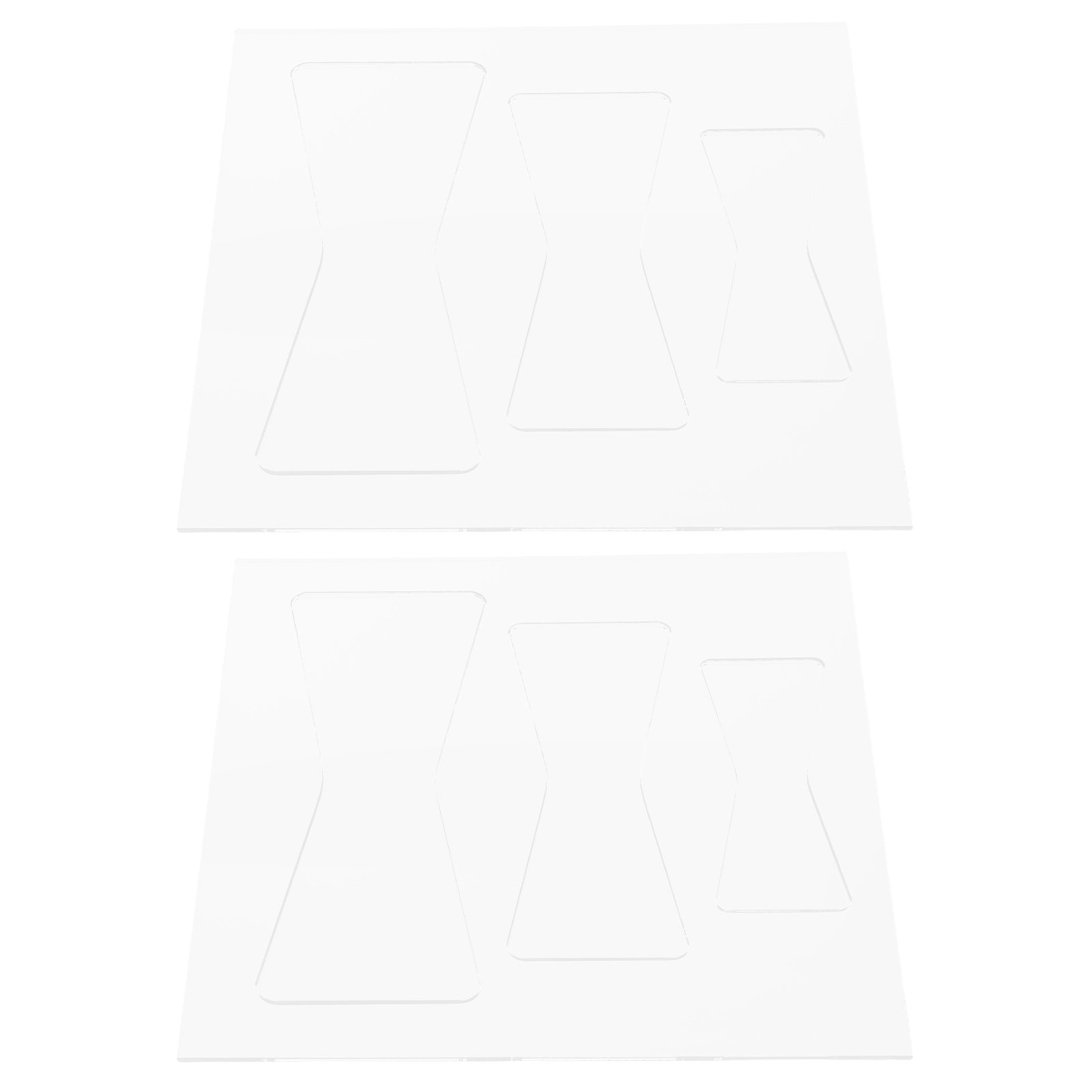 Woodworking Templates - Juego de 2 plantillas acrílicas para