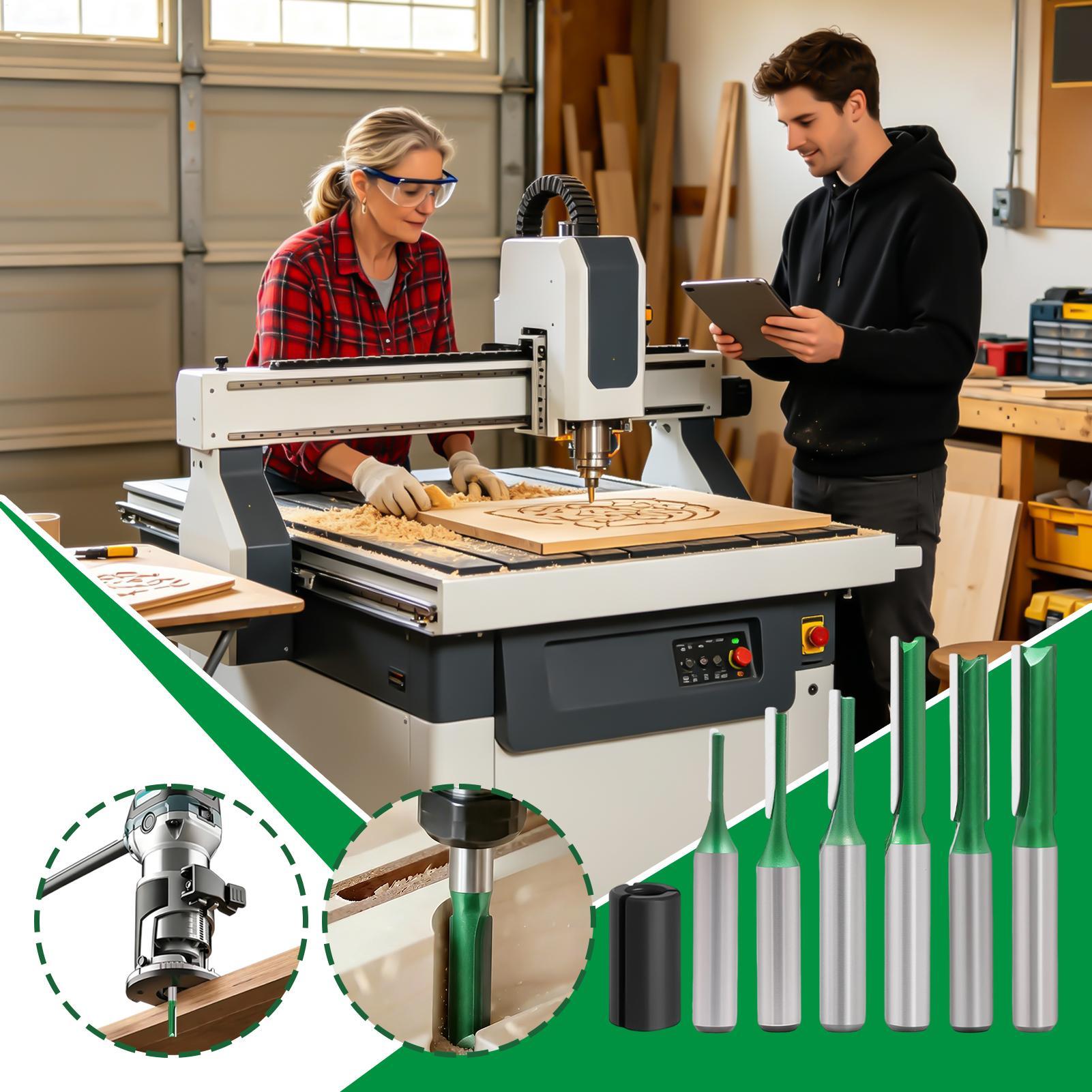 Brocas rectas para router, diá - Woodworking Groove reseña y precio