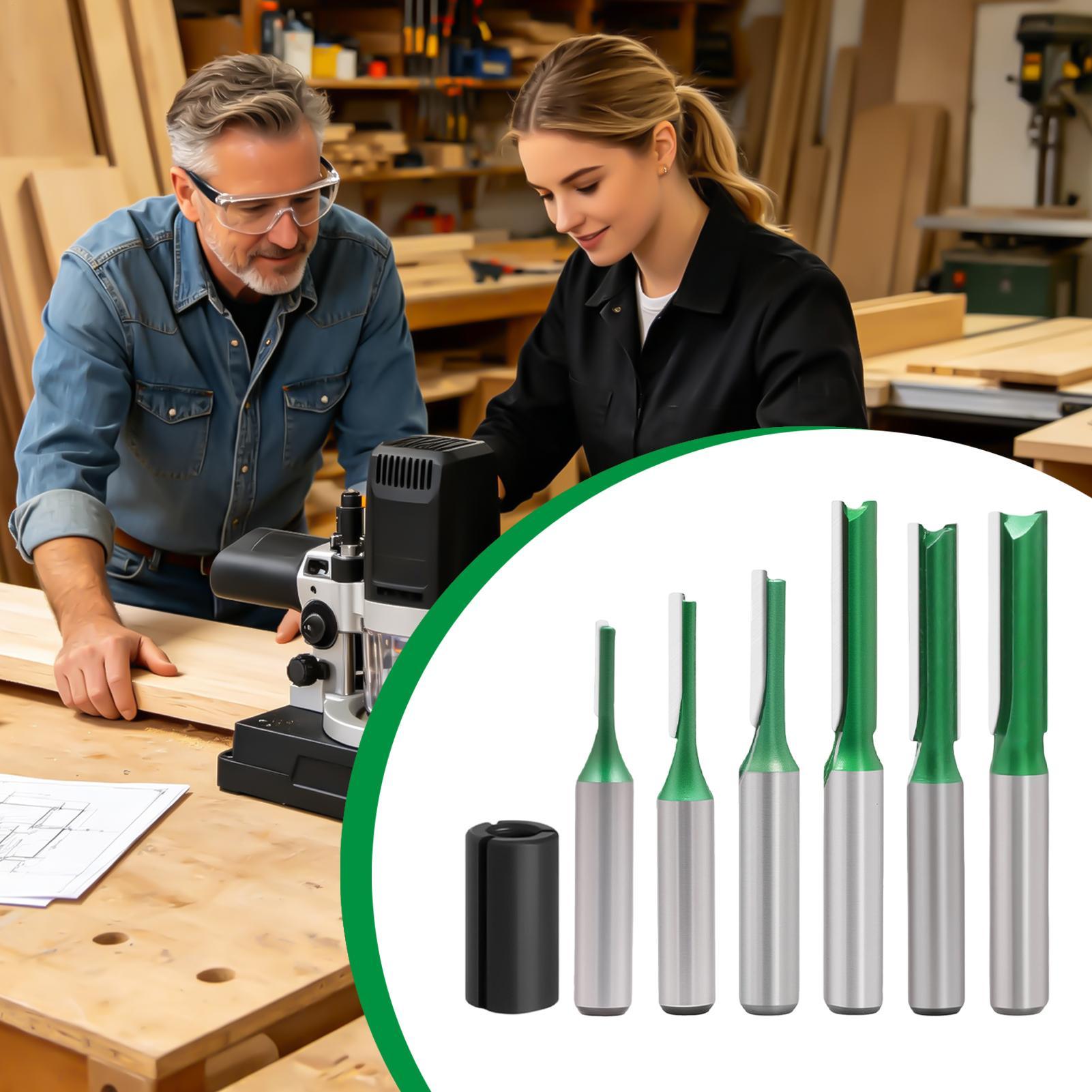 Juego de brocas rectas para ro - Woodworking Groove reseña y precio