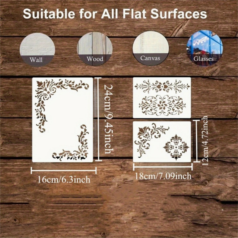 Plantillas florales para pinta - Woodworking Art reseña y precio