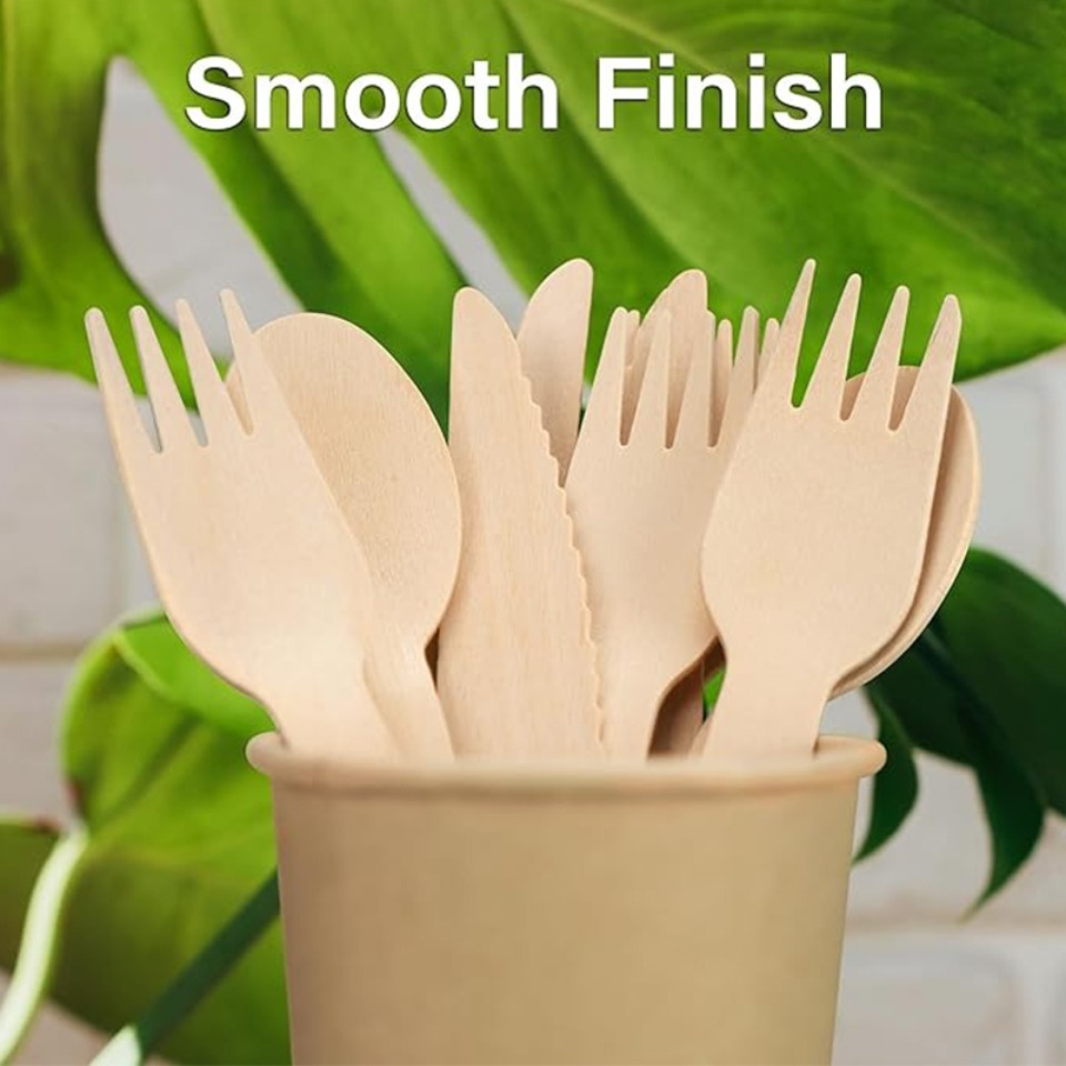 Juego de cubiertos desechables - Woodworking School reseña y precio