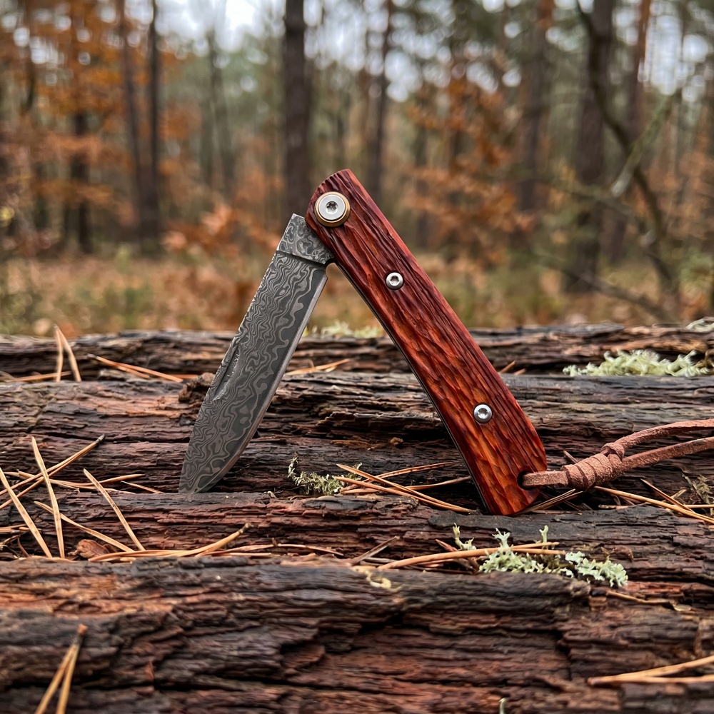 Cuchillo Plegable de Acero de  - Woodworking Gift Ideas reseña y precio